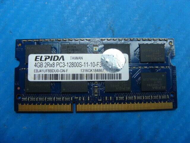 MacBook A1286 Elpida SO-DIMM RAM Memory 4GB SO-DIMM PC3-12800S EBJ41UF8BDU0-GN-F - Tested Computer Laptop Parts