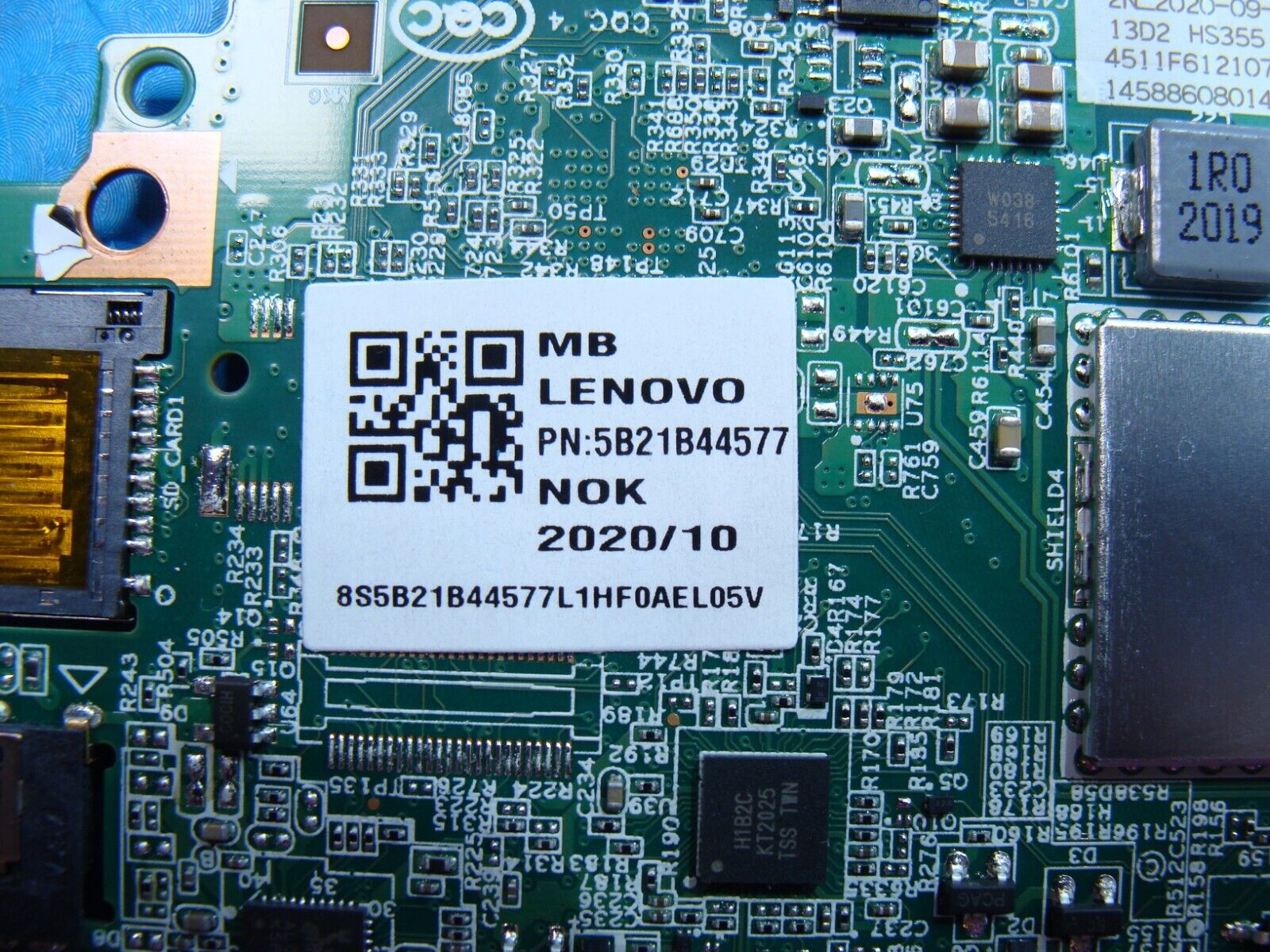 Lenovo Chromebook 13IML05 OEM i3-10110U 2.1GHz 4GB Motherboard 5B21B44577 AS IS