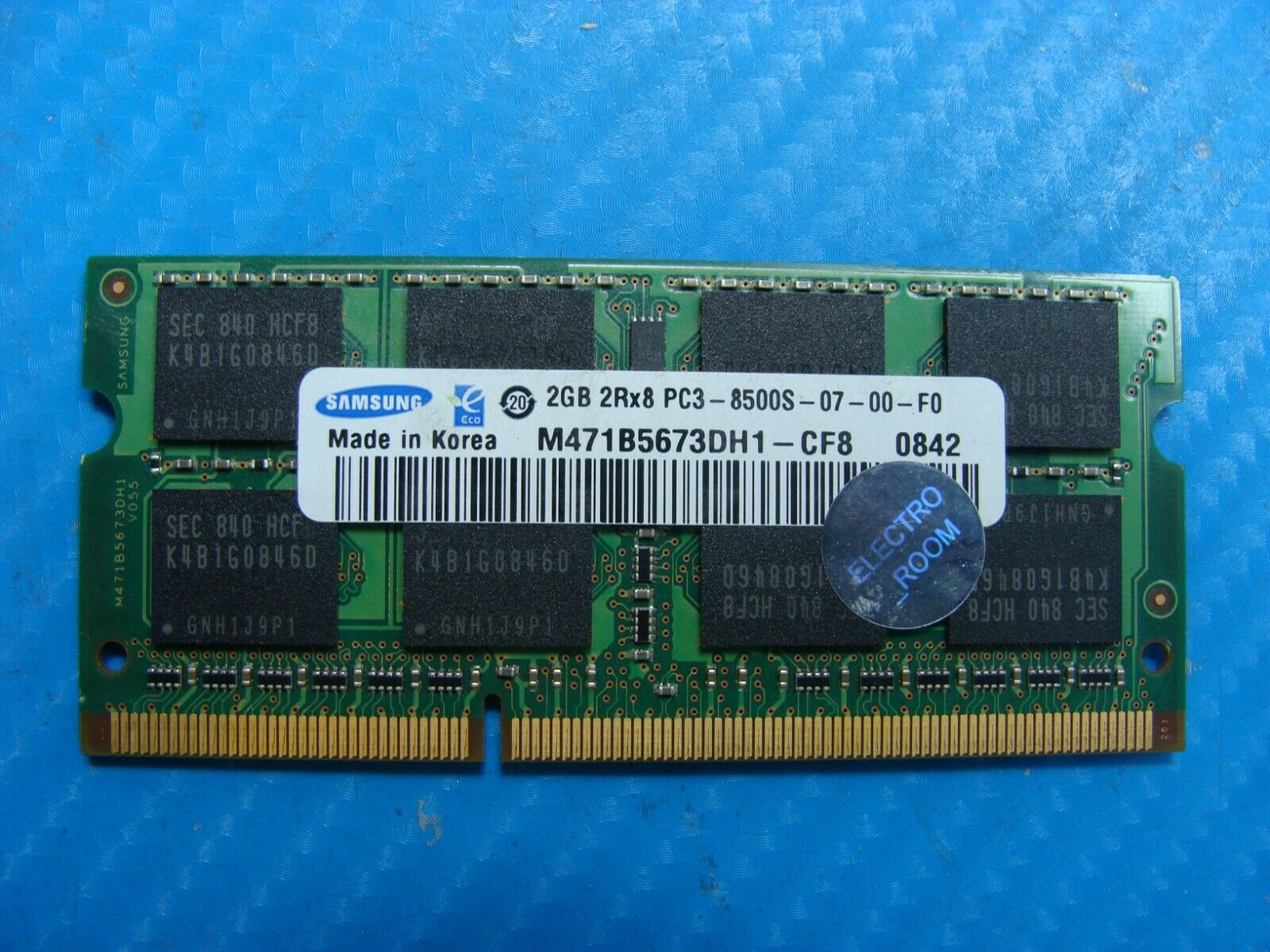 MacBook A1278 Samsung 2GB SO-DIMM Memory RAM PC3-8500S-07-00-F0 M471B5673DH1-CF8 - Laptop Parts - Buy Authentic Computer Parts - Top Seller Ebay