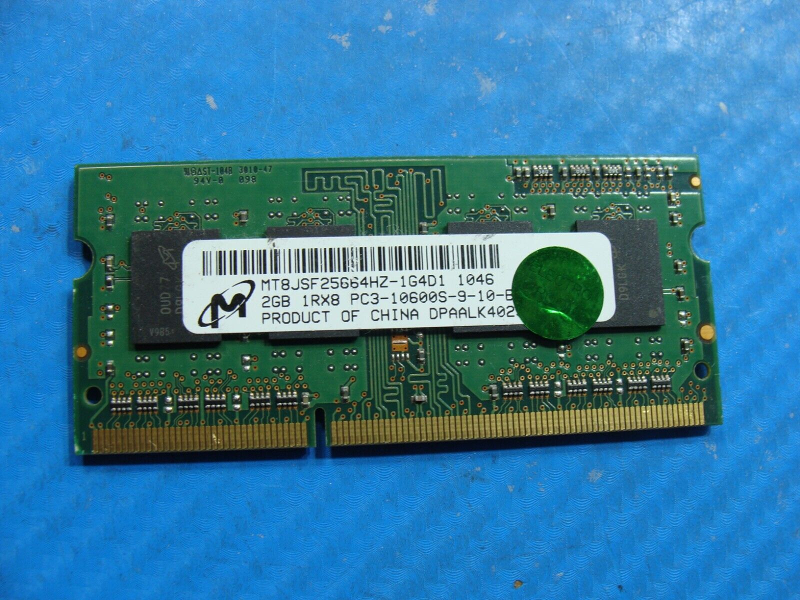 Lenovo X131E 2GB 1Rx8 PC3-10600S SO-DIMM Memory RAM MT8JSF25664HZ-1G4D1