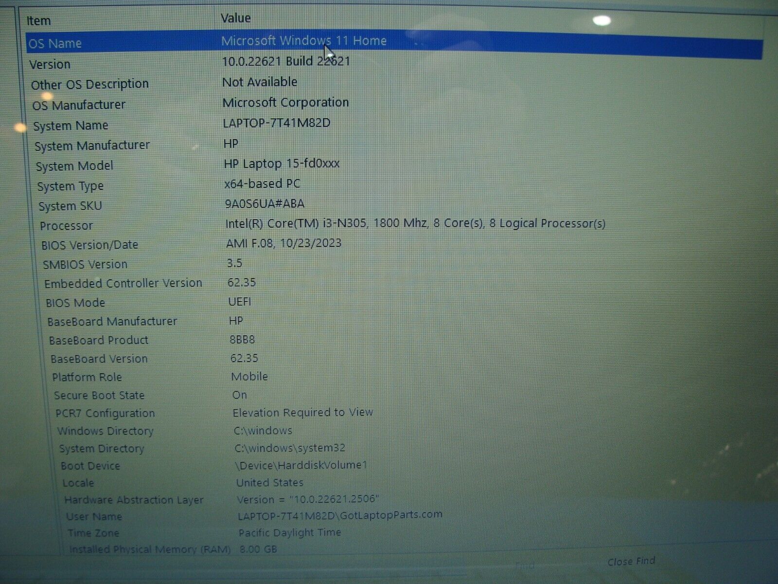 HP Laptop 15-fd0760ds 15.6