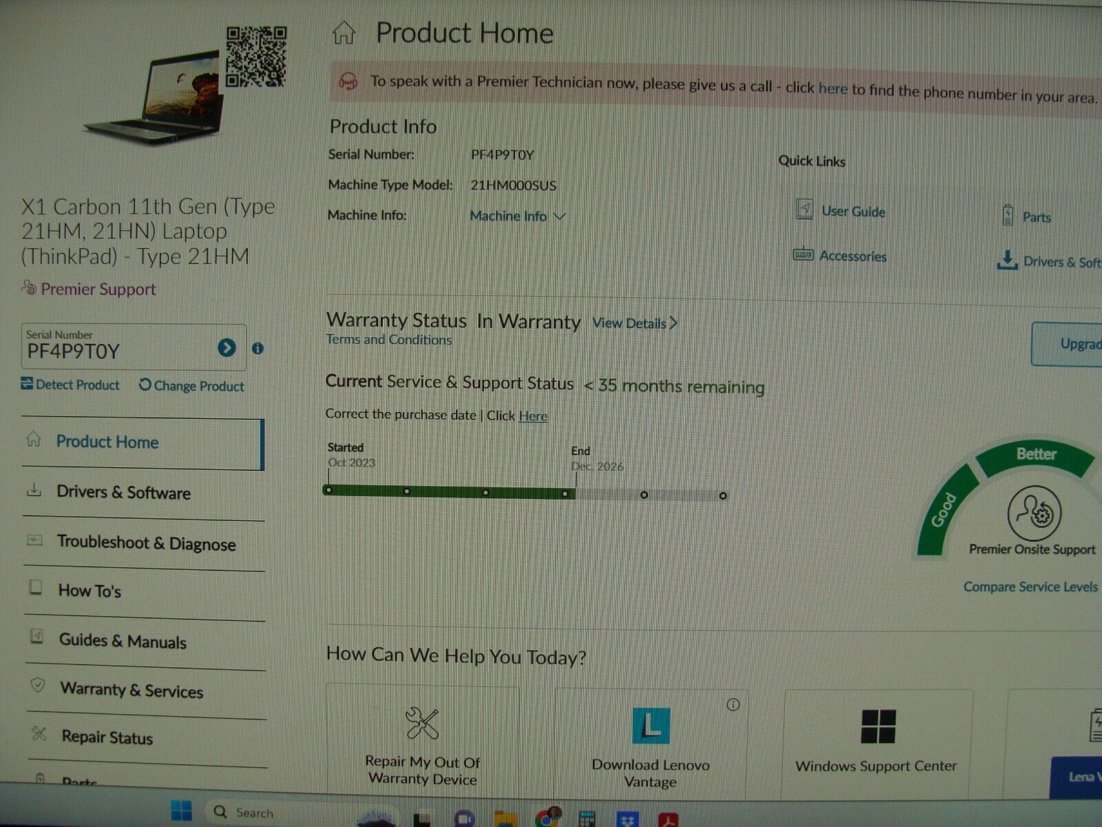 NEW! Lenovo ThinkPad X1 Carbon 11 Gen TOUCH 14 i7-1365U 32GB 512GB 3Y WRTY