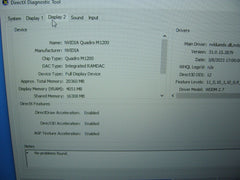 OB Dell Precision 7720 17.3" Xeon E3-1535M v6 32GB 512GB NVME SSD M1200 win10