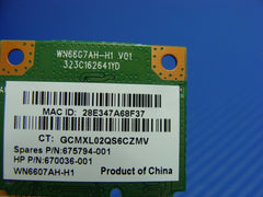 HP 15-g010dx 15.6" Genuine Laptop Wireless WIFI Card 675794-001 670036-001 HP