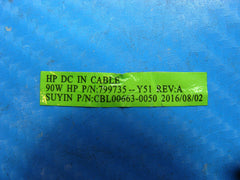 HP Pavilion x360 m1-u001dx 11.6" Genuine DC IN Power Jack w/Cable 799735-Y51 #1 HP