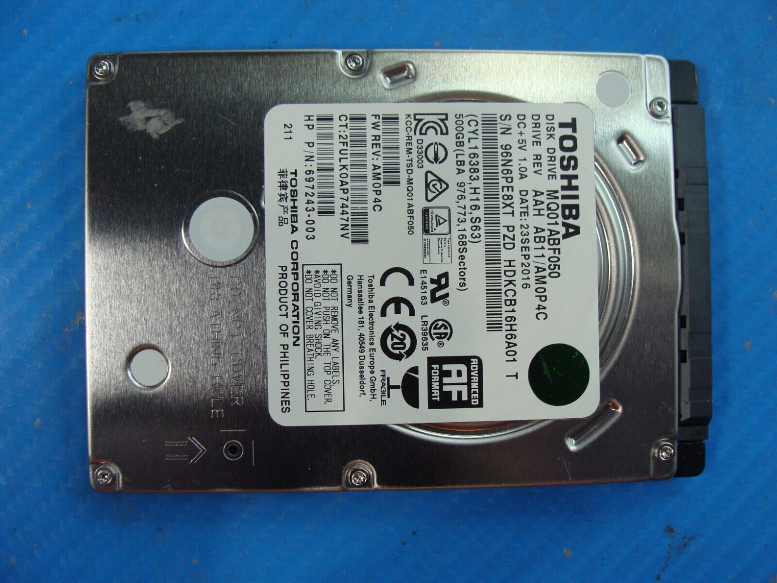 HP 15-ba009dx Toshiba 500GB 2.5