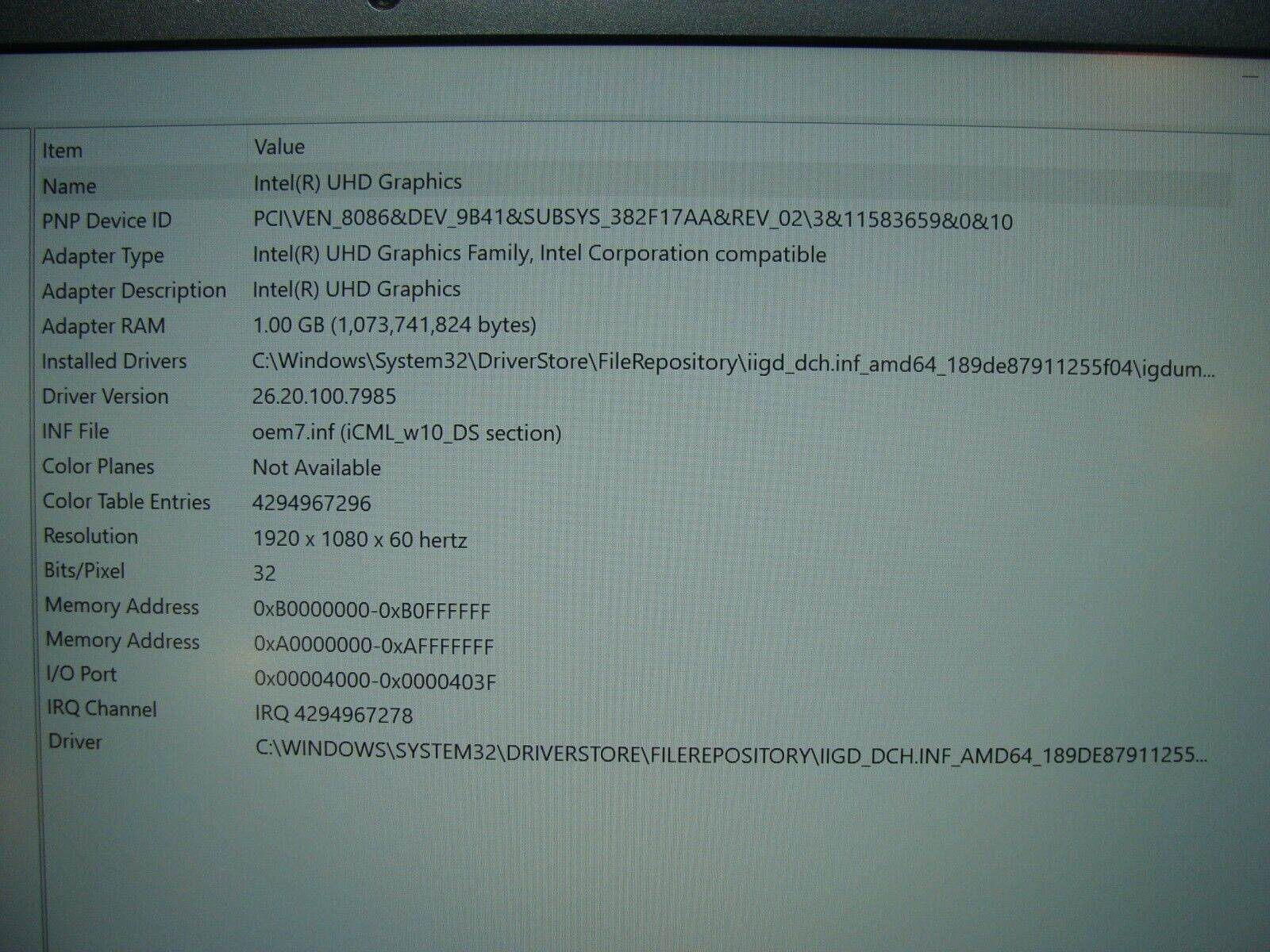 Lenovo ThinkBook 14-IML FHD i5-10210U 1.60GHz 8GB 256GB SSD PWR battery +Charger - Tested Computer Laptop Parts