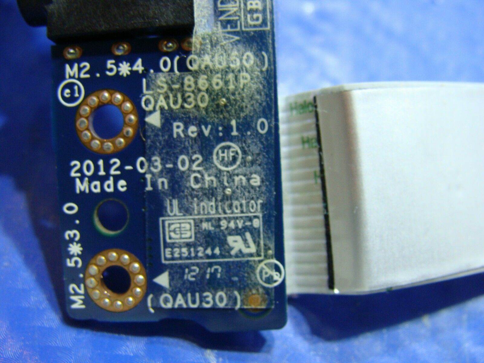 HP Envy Sleekbook 6-1010us 15.6” Genuine Audio USB Board w/Cable LS-8661P ER* - Tested Computer Laptop Parts