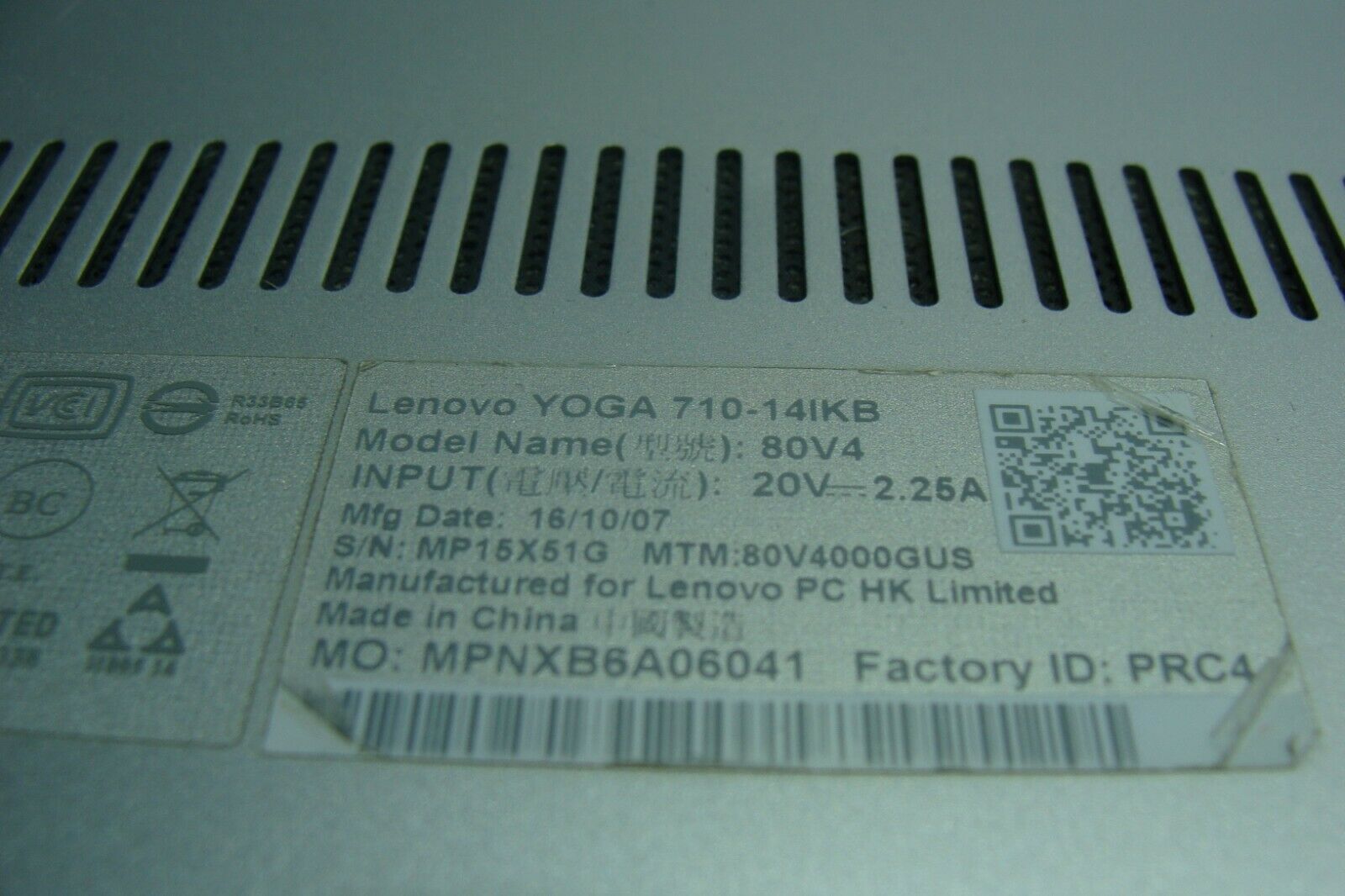 Lenovo Yoga 710-14IKB 80V4 14