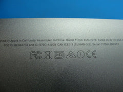 MacBook Pro A1708 13" 2016 MLL42LL/A MLUQ2LL/A Space Gray Bottom Case 923-01128 