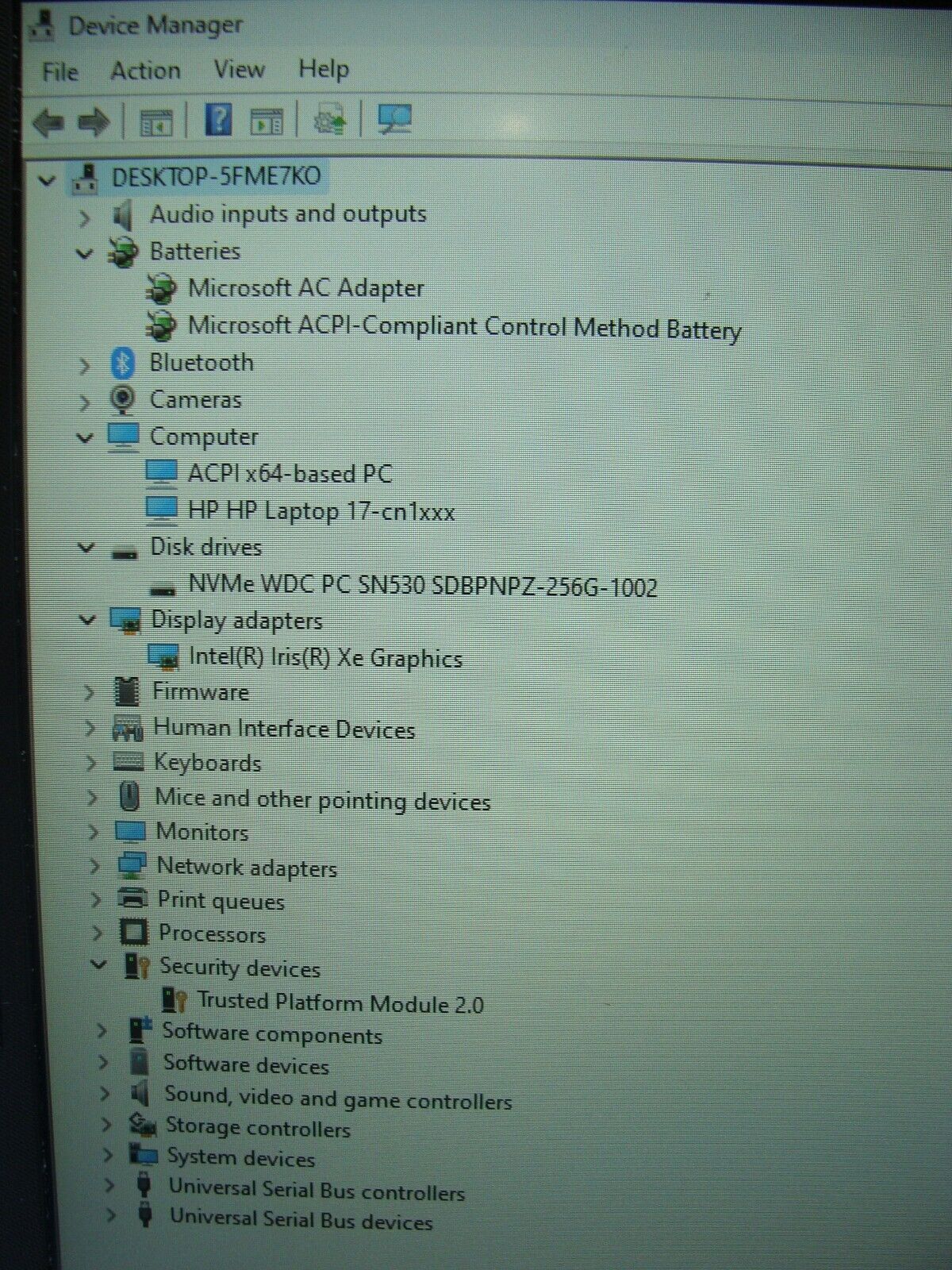 HP Laptop 17-CN1053CL 17.3 FHD i5-1155G7 2.5Ghz 16GB RAM 256GB SSD +Charger