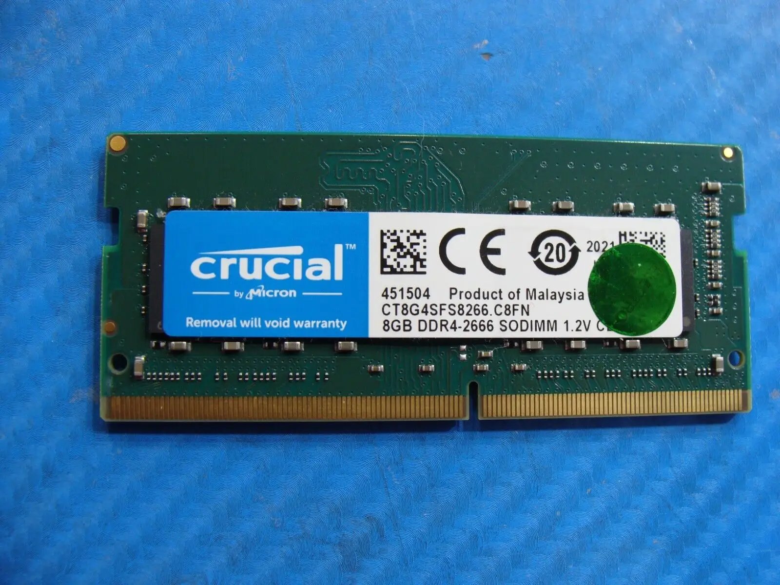 Acer A515-43-R19L Crucial 8GB DDR4-2666 Memory RAM SO-DIMM CT8G4SFS8266.C8FN