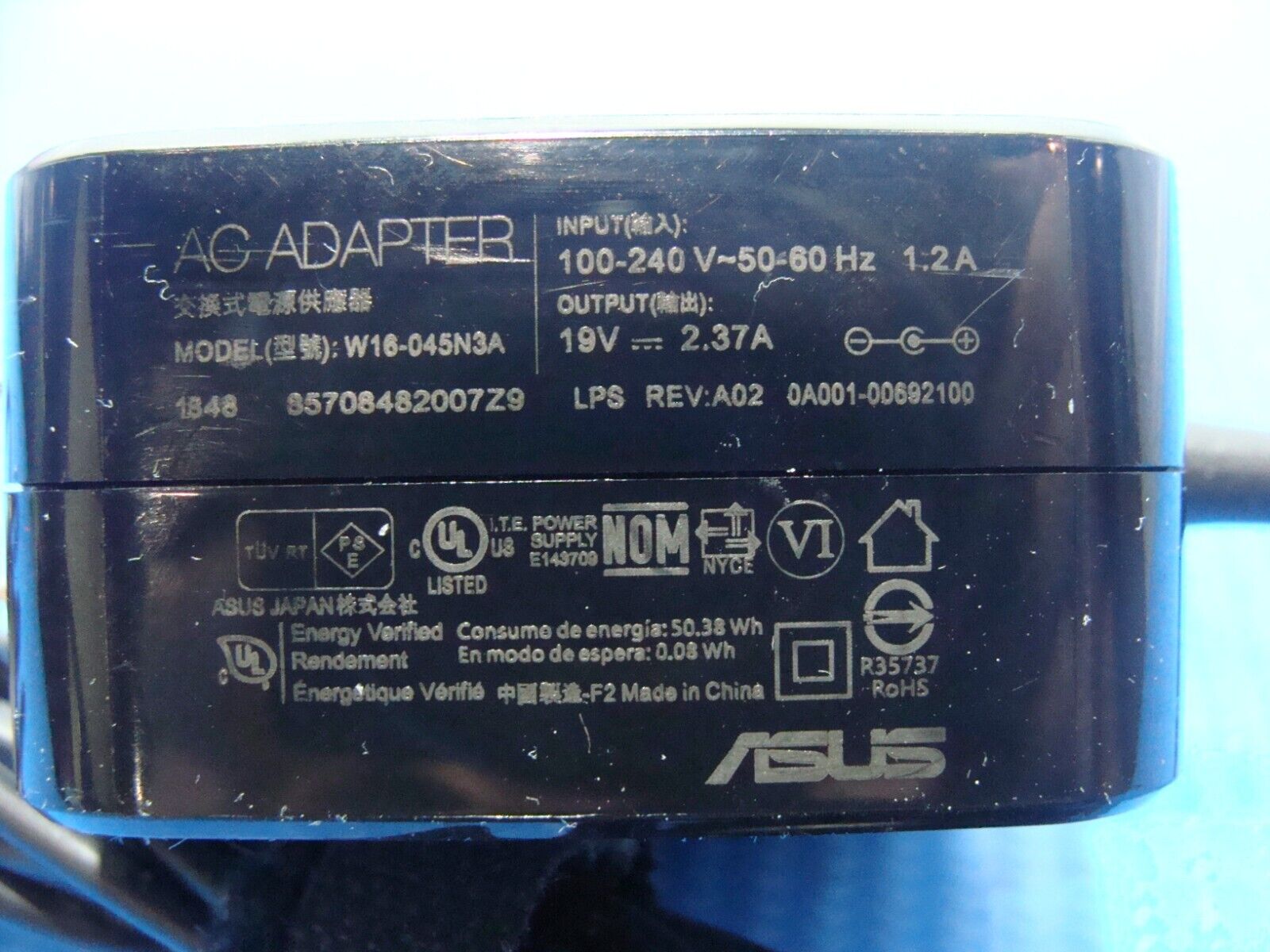 Adaptateur pour ASUS Zenbook 13 UX305 UX305C UX310U UX410U UX430U Chargeur  45W