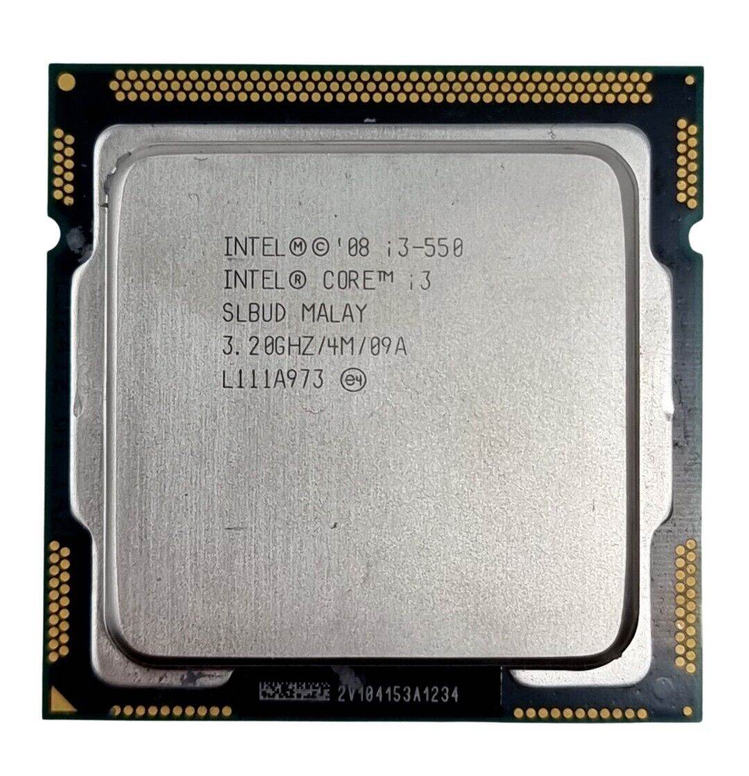 Intel Core i3-550 SLBUD 3.2GHz Dual Core 4MB Socket LGA1156 CPU Processor - Tested Computer Laptop Parts