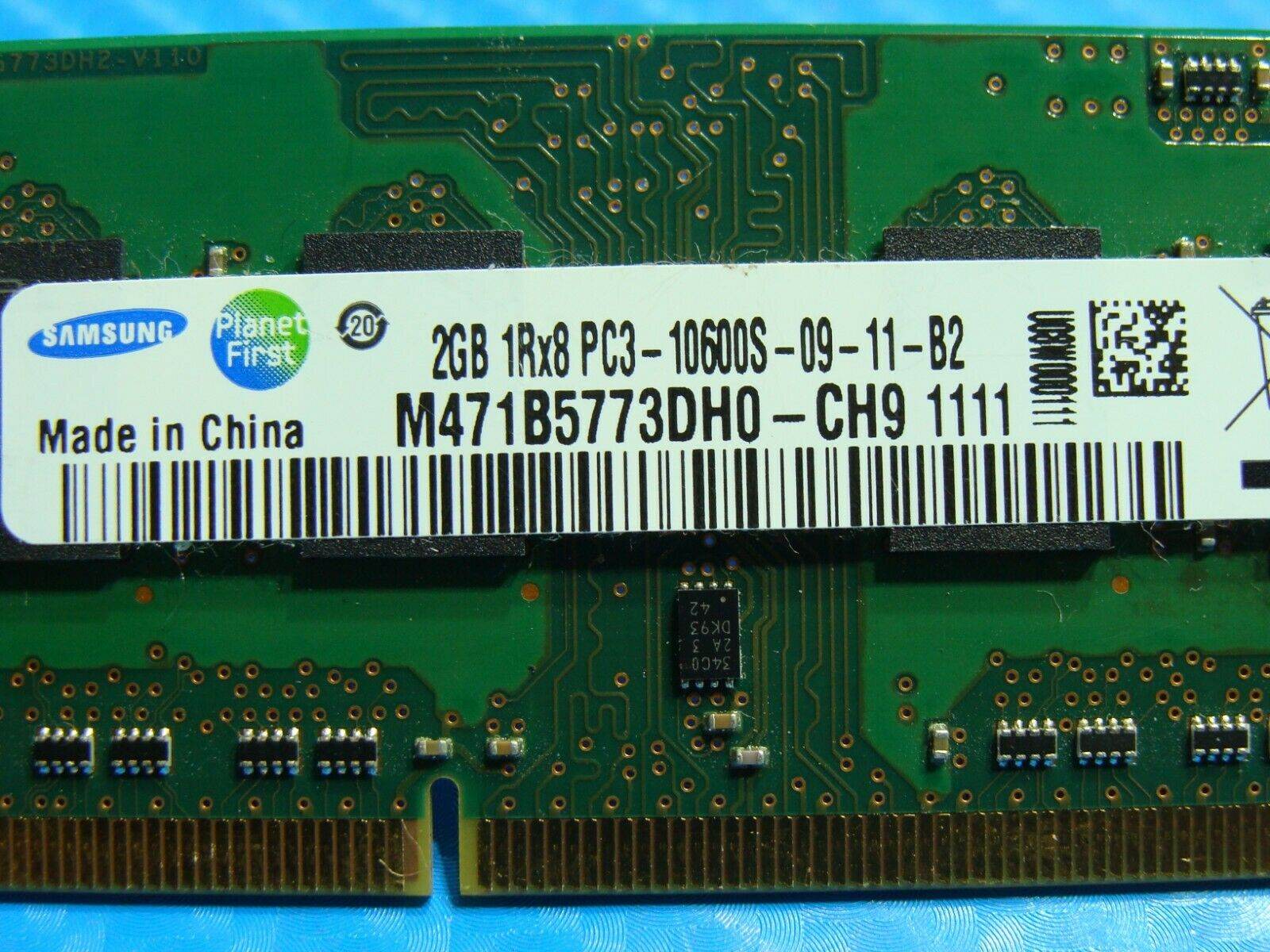 Toshiba S55t-A5334 Samsung 2GB PC3-10600S SO-DIMM RAM Memory M471B5773DH0-CH9 - Tested Computer Laptop Parts