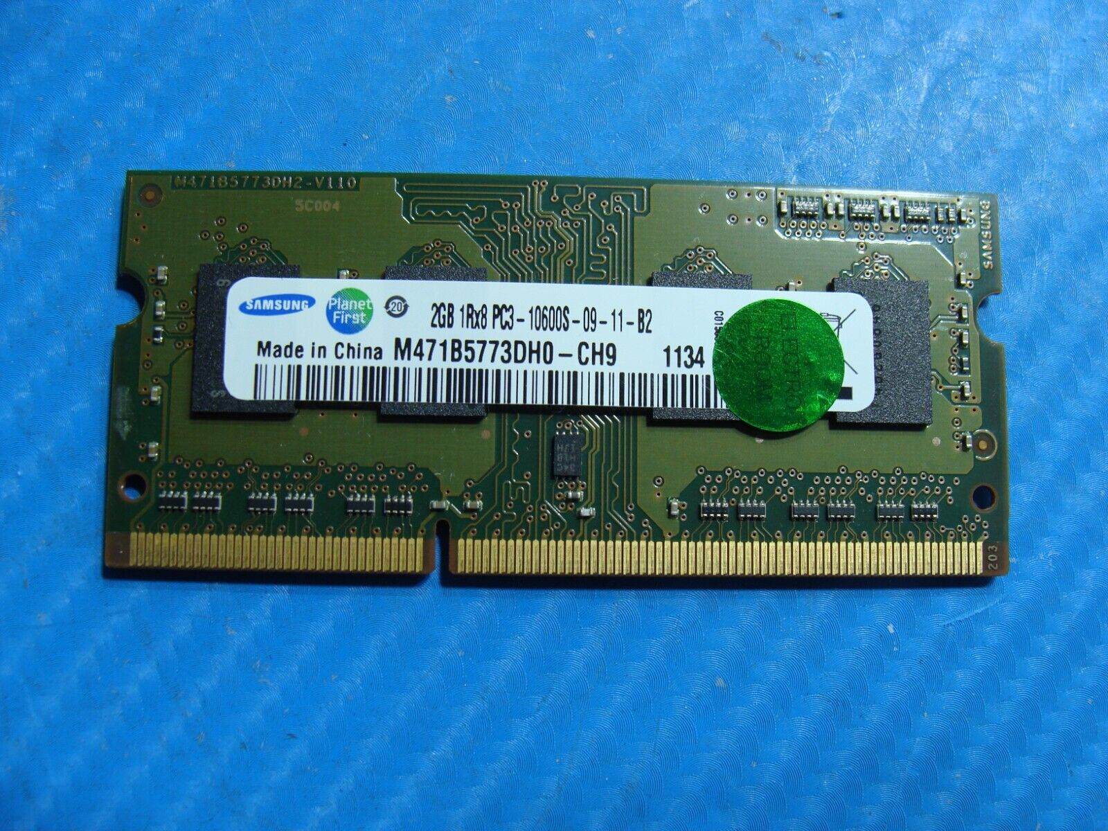 Dell 15R N5110 Samsung 2GB 1Rx8 PC3-10600S Memory RAM SO-DIMM M471B5773DH0-CH9 - Tested Computer Laptop Parts