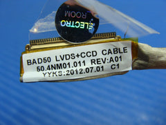 Acer TravelMate 8573T-6801 15.6" Genuine LCD LVDS Video Cable 50.4NM01.011 Acer