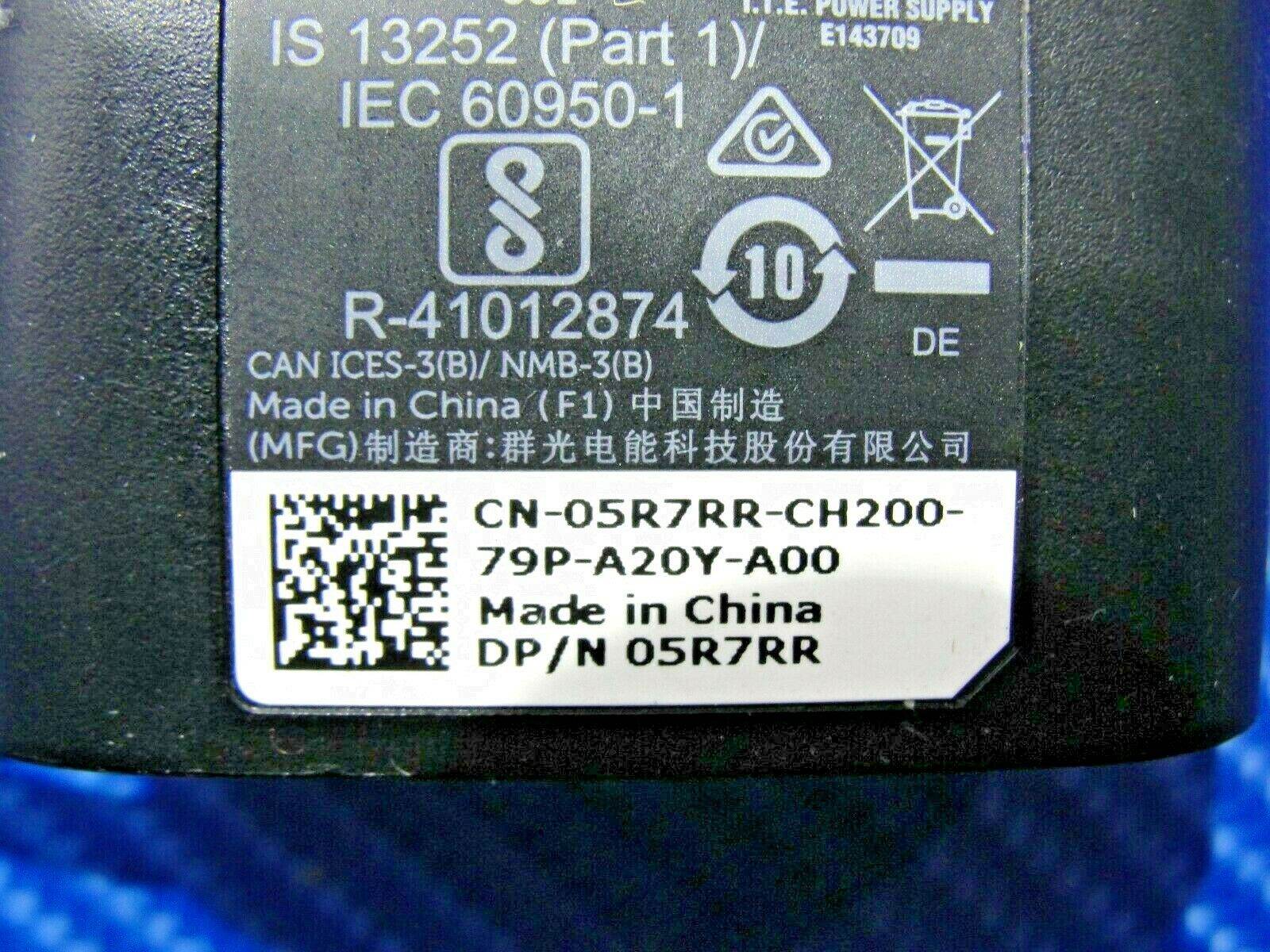 Genuine Dell 50W AC Adapter Charger 7.4mm Tip 50w 19.5v 2.31a Laptop 05R7RR - Tested Computer Laptop Parts