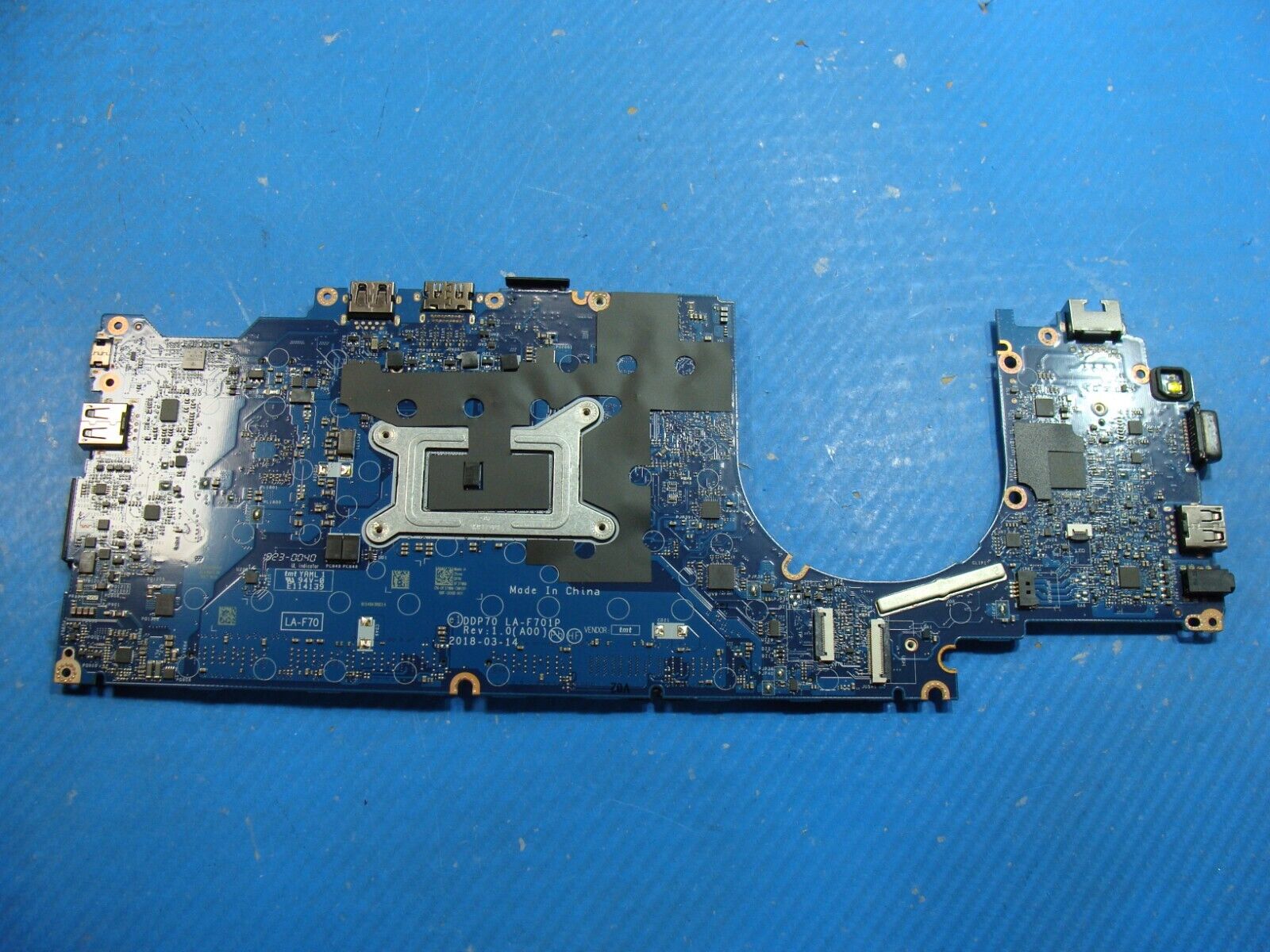 Dell Latitude 5491 14 Intel i7-8850H 2.6GHz Motherboard F37WM LA-F701P