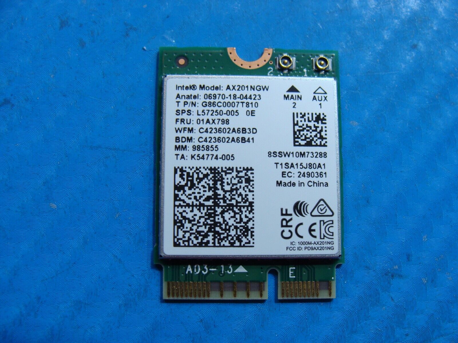 HP EliteBook 830 G7 13.3 Genuine Laptop Wireless WiFi Card AX201NGW L57250-005