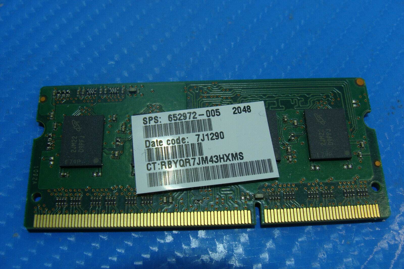 HP 4-1130U Laptop Micron 2GB Memory PC3L-12800S-11-11-B2 MT8KTF25664HZ-1G6M1 - Tested Computer Laptop Parts