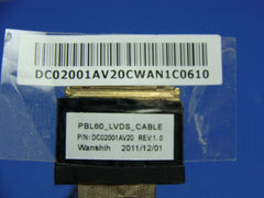 Asus A53U-ES21 15.6" Genuine Laptop LVDS LCD Video Cable w/WebCam DC02001AV20 ASUS
