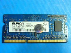 MacBook Pro A1278 Elpida SO-DIMM 2GB RAM Memory PC3-12800S EBJ20UF8BDU0-GN - Tested Computer Laptop Parts