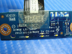 Lenovo G580 15.6" Genuine Laptop Mouse Button Board w/ Cable LS-7984P Lenovo