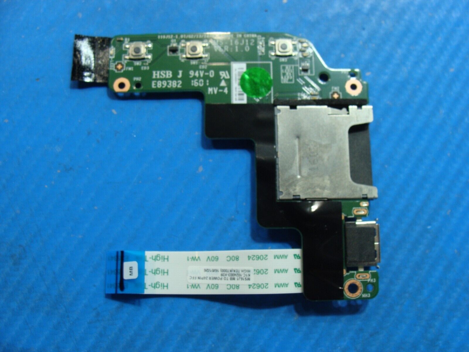 MSI GL62 6QD 15.6 USB Card Reader Button Board w/Cable MS-16J12