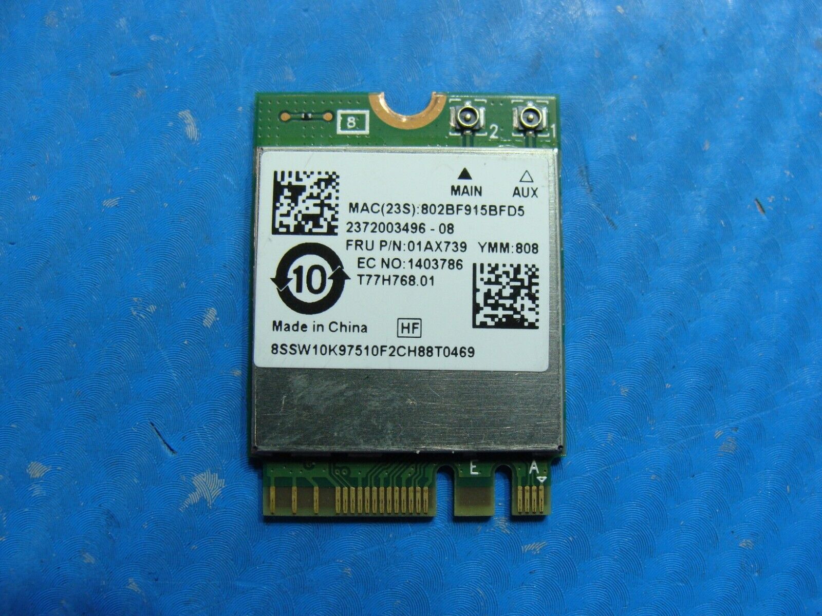 Lenovo Thinkpad E480 14 Genuine Laptop Wireless WiFi Card RTL8822BE 01AX739