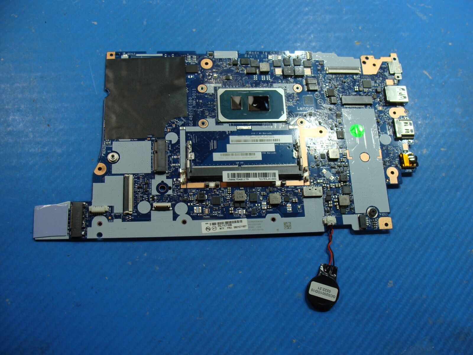 Lenovo ThinkPad 15.6 E15 Gen 2 Intel i5-1135G7 2.4GHz Motherboard 5B21C71927