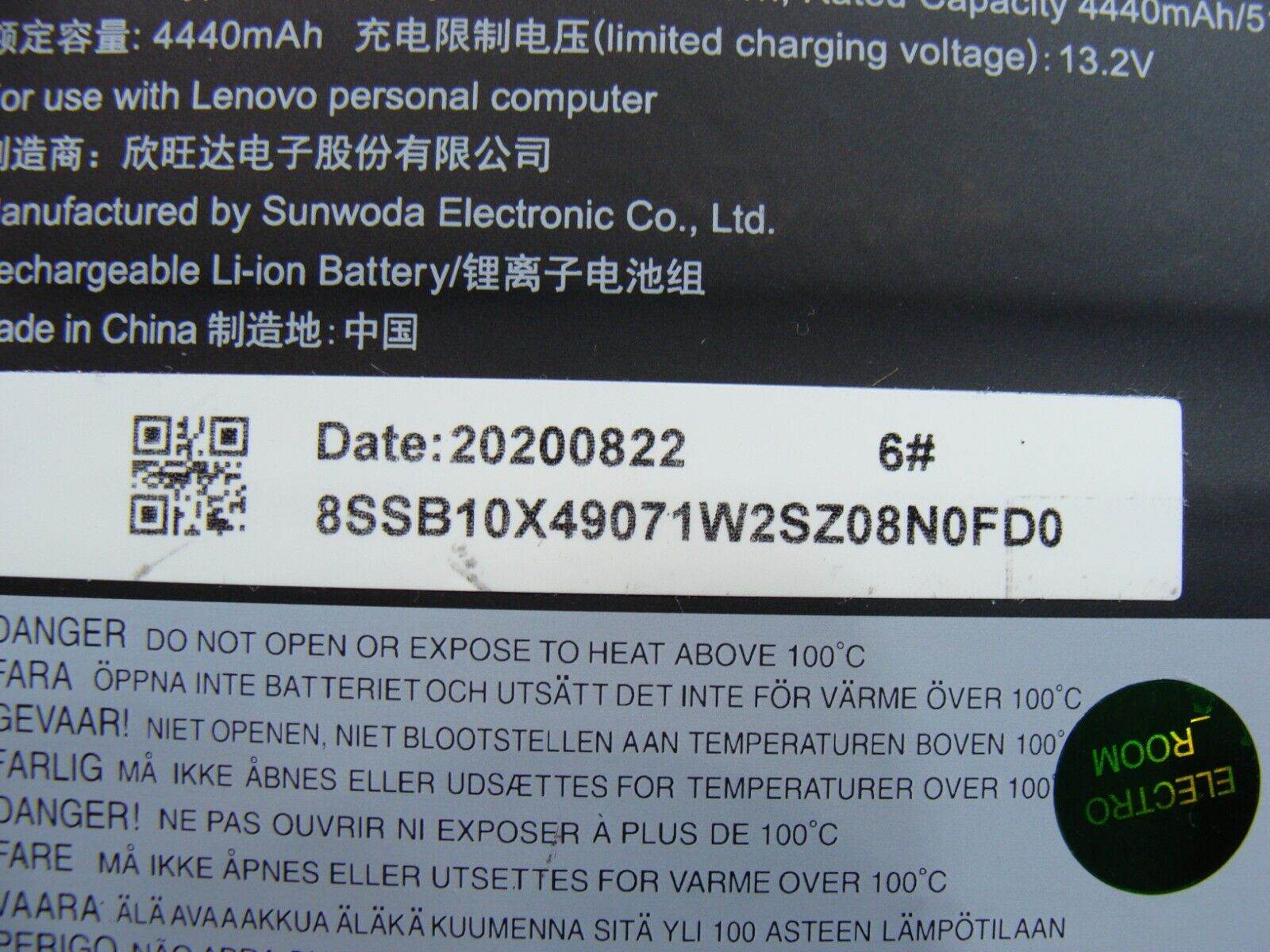Lenovo IdeaPad Flex 5 14” 14ARE05-81X2 Battery 11.52V 52.5Wh 4570mAh L19D3PD6 - Tested Computer Laptop Parts