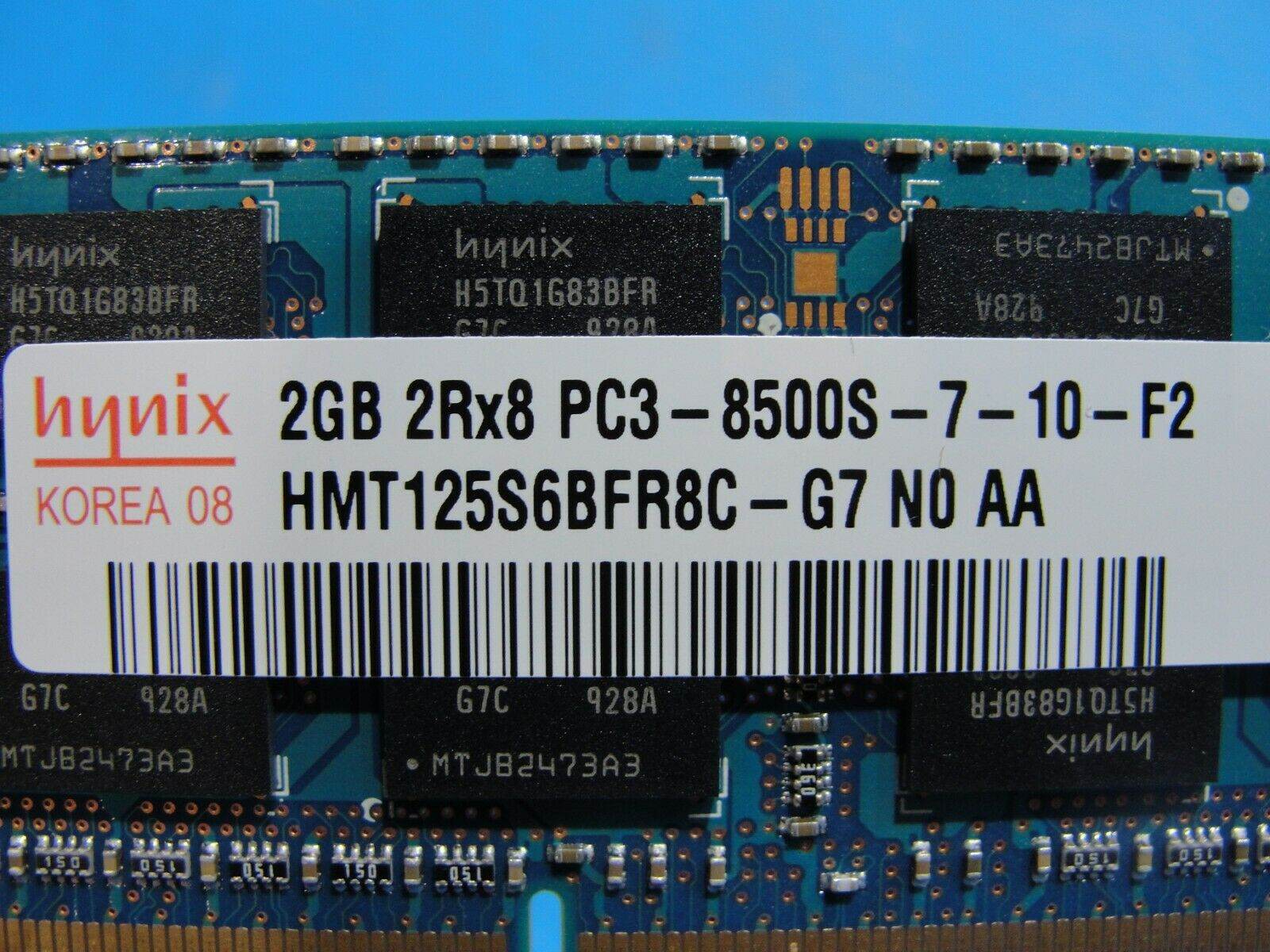 MacBook Pro A1286 Laptop Hynix 2GB Memory PC3-8500S-7-10-F2 HMT125S6BFR8C-G7 - Tested Computer Laptop Parts