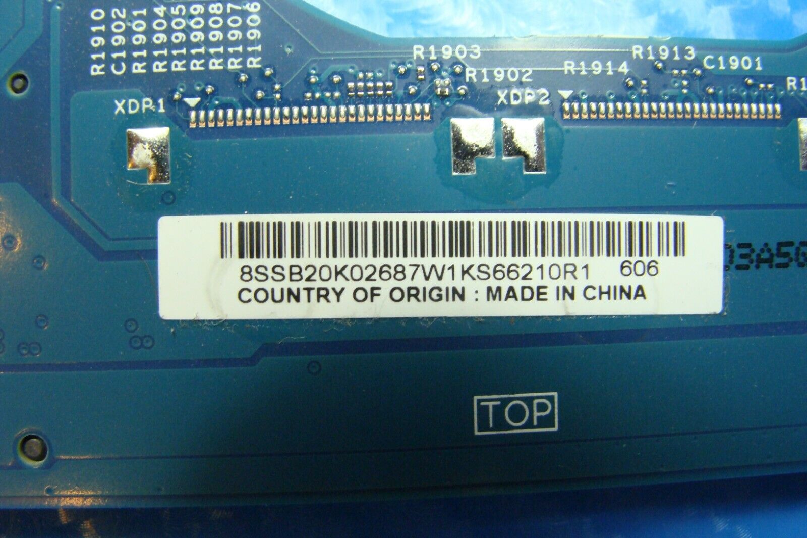 Lenovo ThinkPad X1 Carbon 4th Gen Intel i7-6600U 2.6Ghz 8Gb Motherboard 01AX808