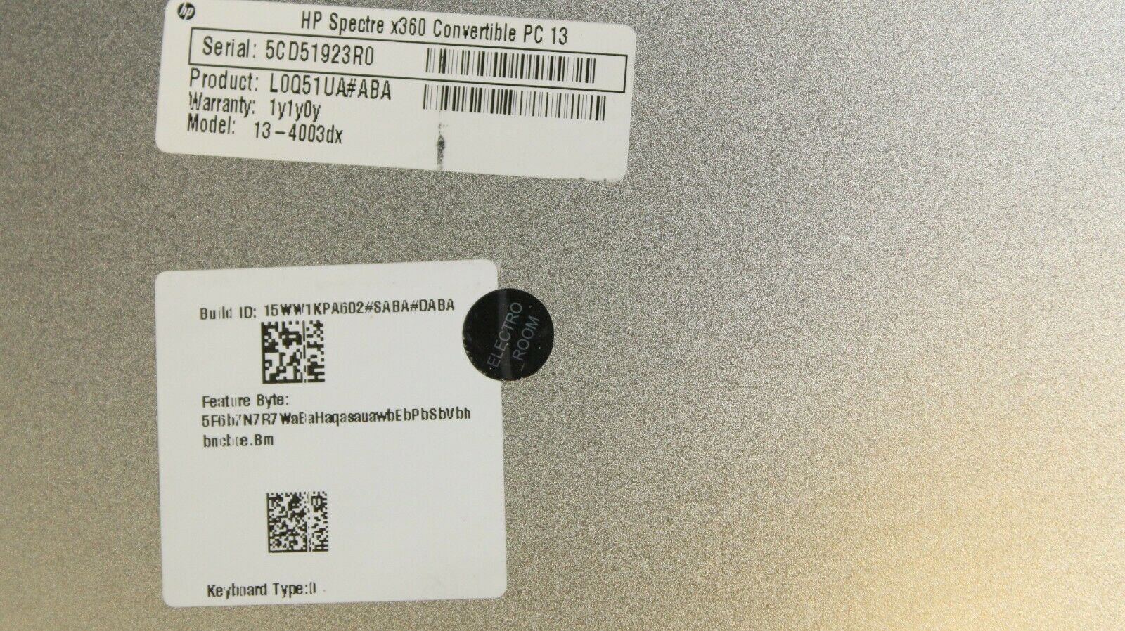 HP Spectre x360 13-4003dx 13.3
