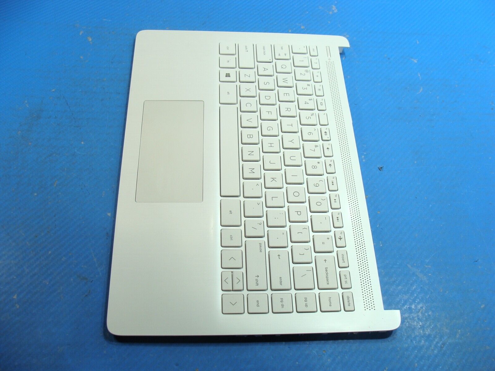 HP 14-dq0002dx 14 Genuine Laptop Palmrest w/Touchpad Keyboard Grade A