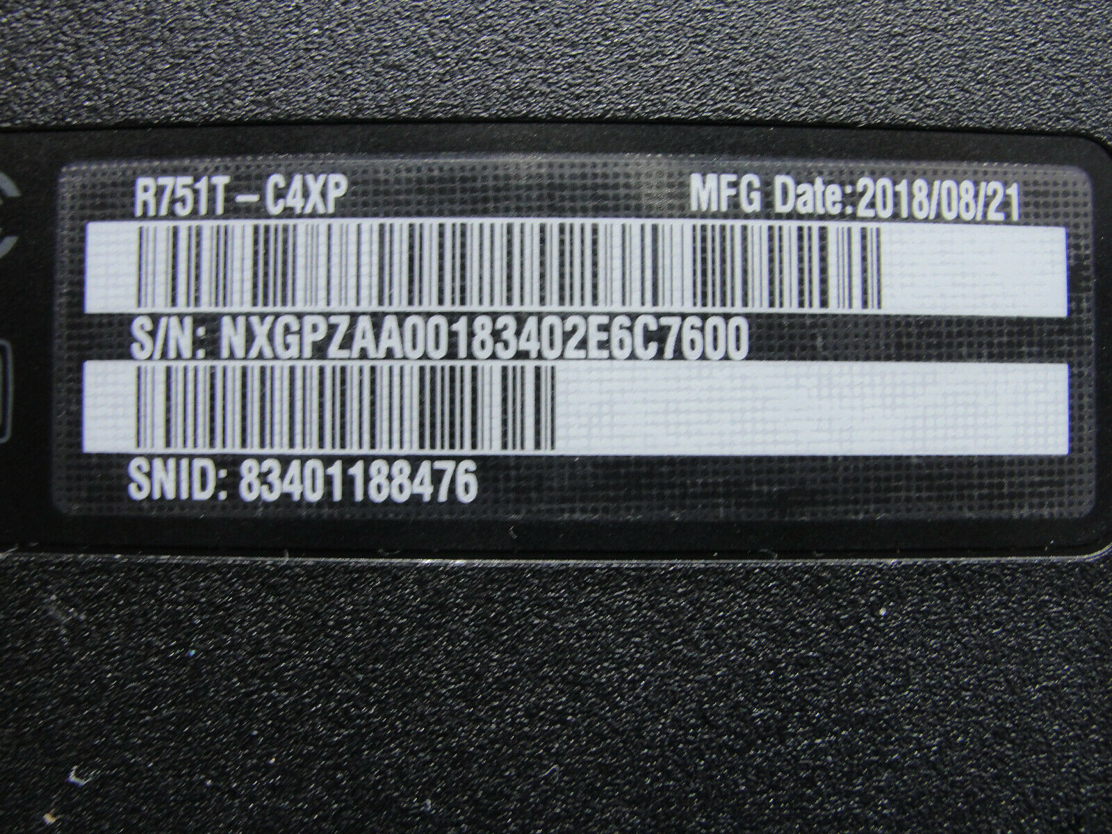 Acer Chromebook R751T-C4XP 11.6