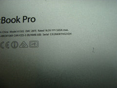 MacBook Pro A1502 13" 2014 MGX82LL/A Genuine Housing Bottom 923-00108 