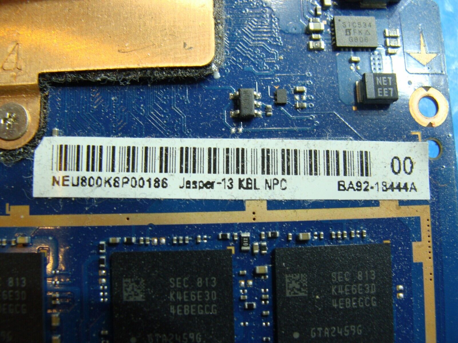 Samsung Notebook 7 Spin NP730QAA-K01US i5-8250U 1.6GHz Motherboard BA92-18444B