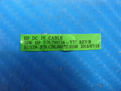 HP Notebook 15-da0071ms 15.6" Genuine Laptop DC IN Power Jack w/Cable 799736-Y57 HP