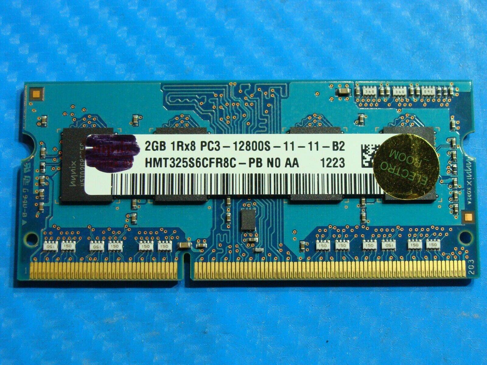 MacBook Pro A1286 Hynix 2GB 1Rx8 PC3-12800S SO-DIMM RAM Memory HMT325S6CFR8C-PB - Tested Computer Laptop Parts