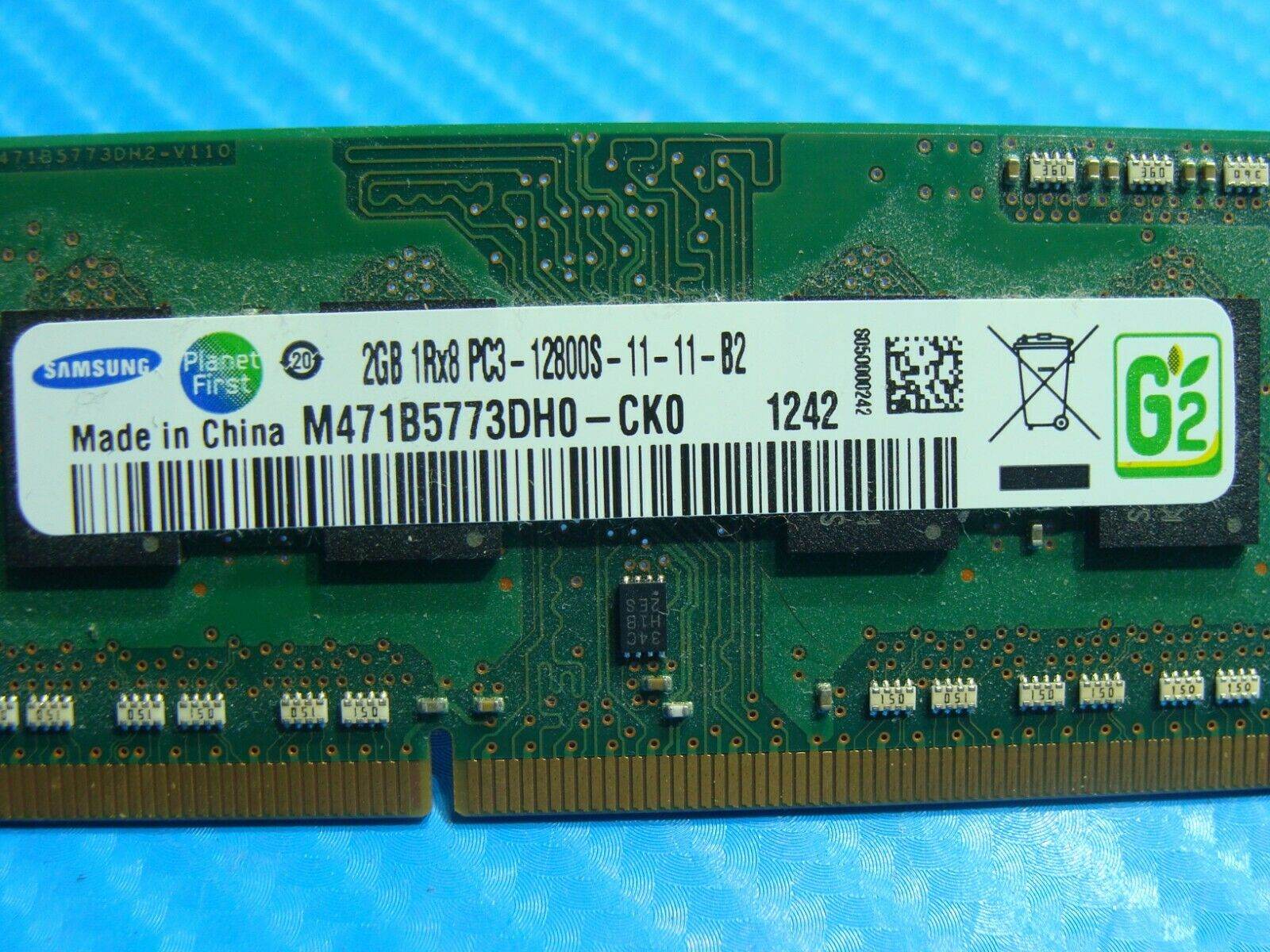 Asus Q500A-BSI5N04 Samsung 2GB PC3-12800S SO-DIMM Memory RAM M471B5773DH0-CK0 - Tested Computer Laptop Parts