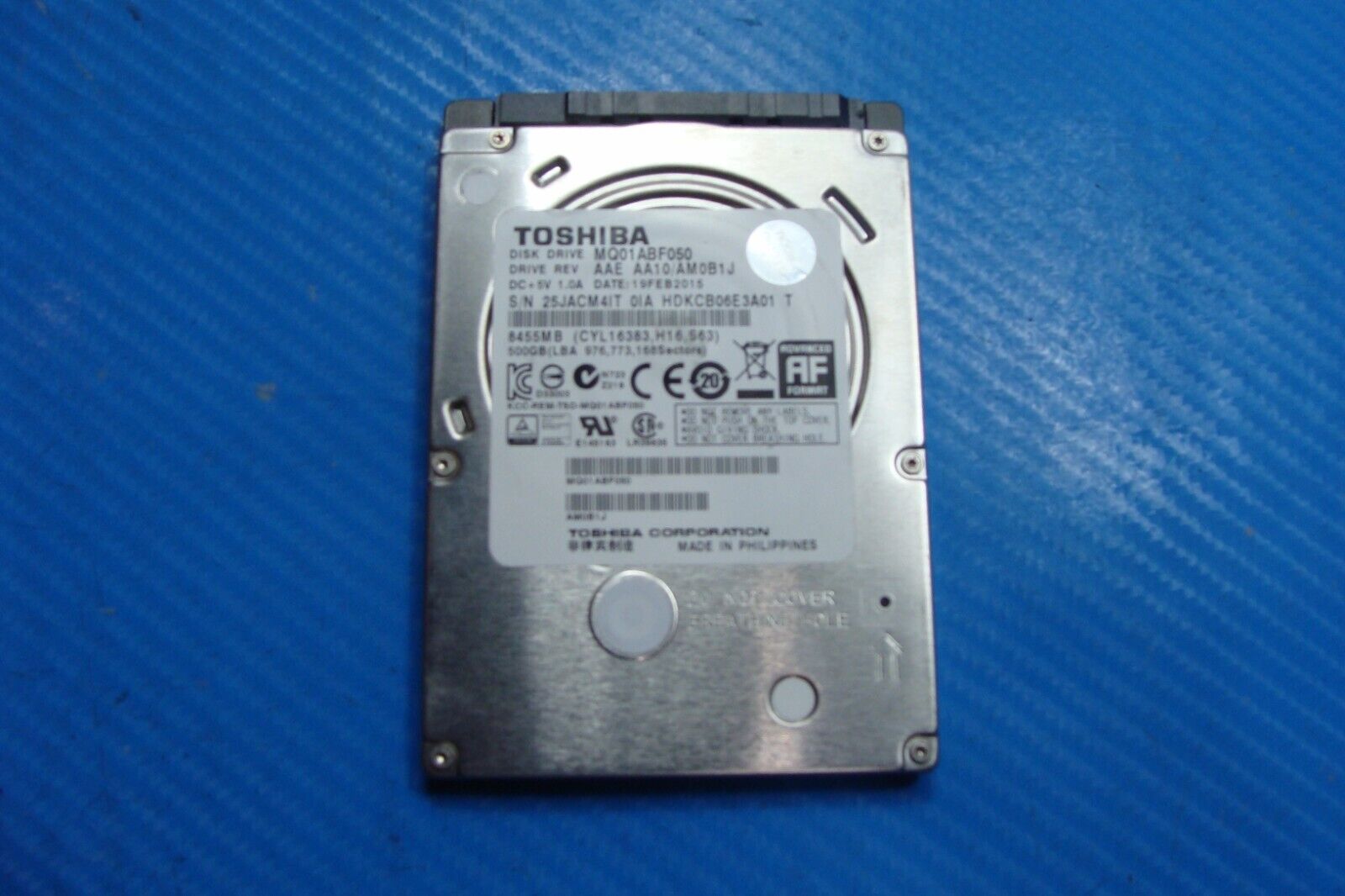 Dell 13 5368 Toshiba 500Gb Sata 2.5