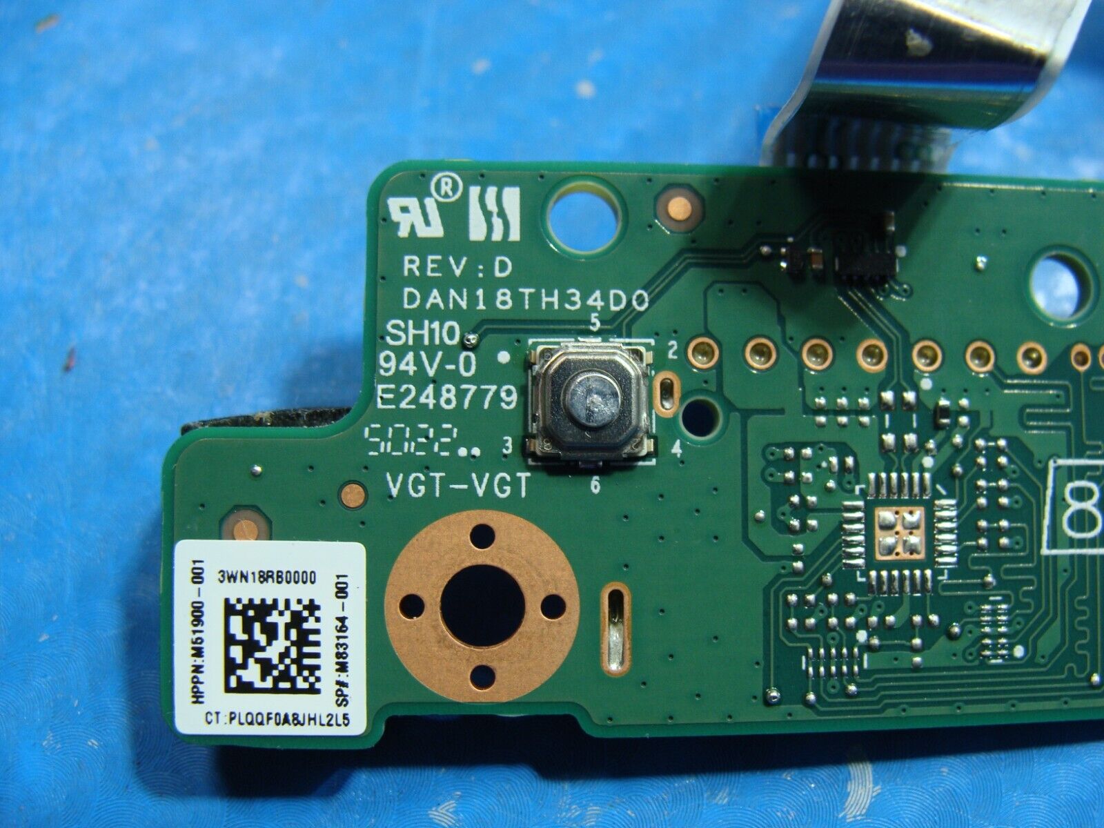 HP AIO 27-cb1177z 27 Genuine Power Button Board w/Cable M83164-001 DAN18TH34D0