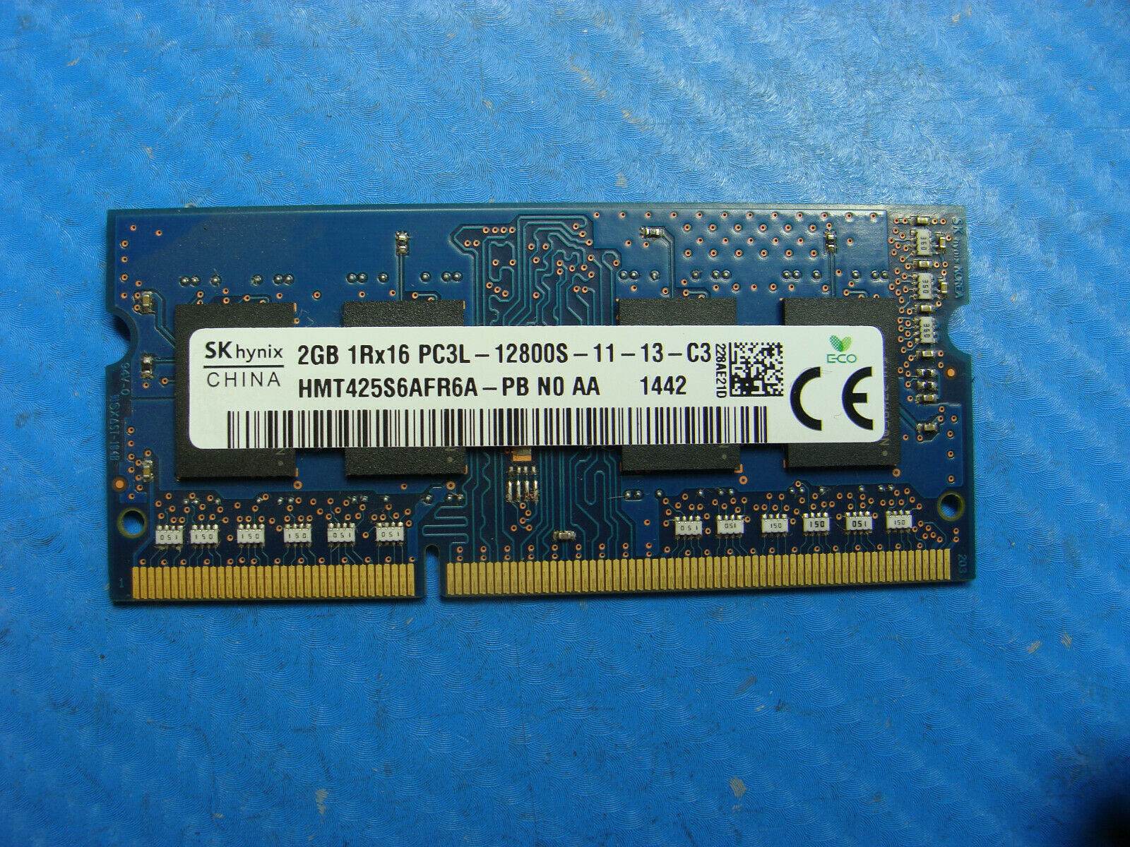 HP 15-r110dx Laptop SK hynix 2GB Memory PC3L-12800S-11-13-C3 HMT425S6AFR6A-PB - Tested Computer Laptop Parts