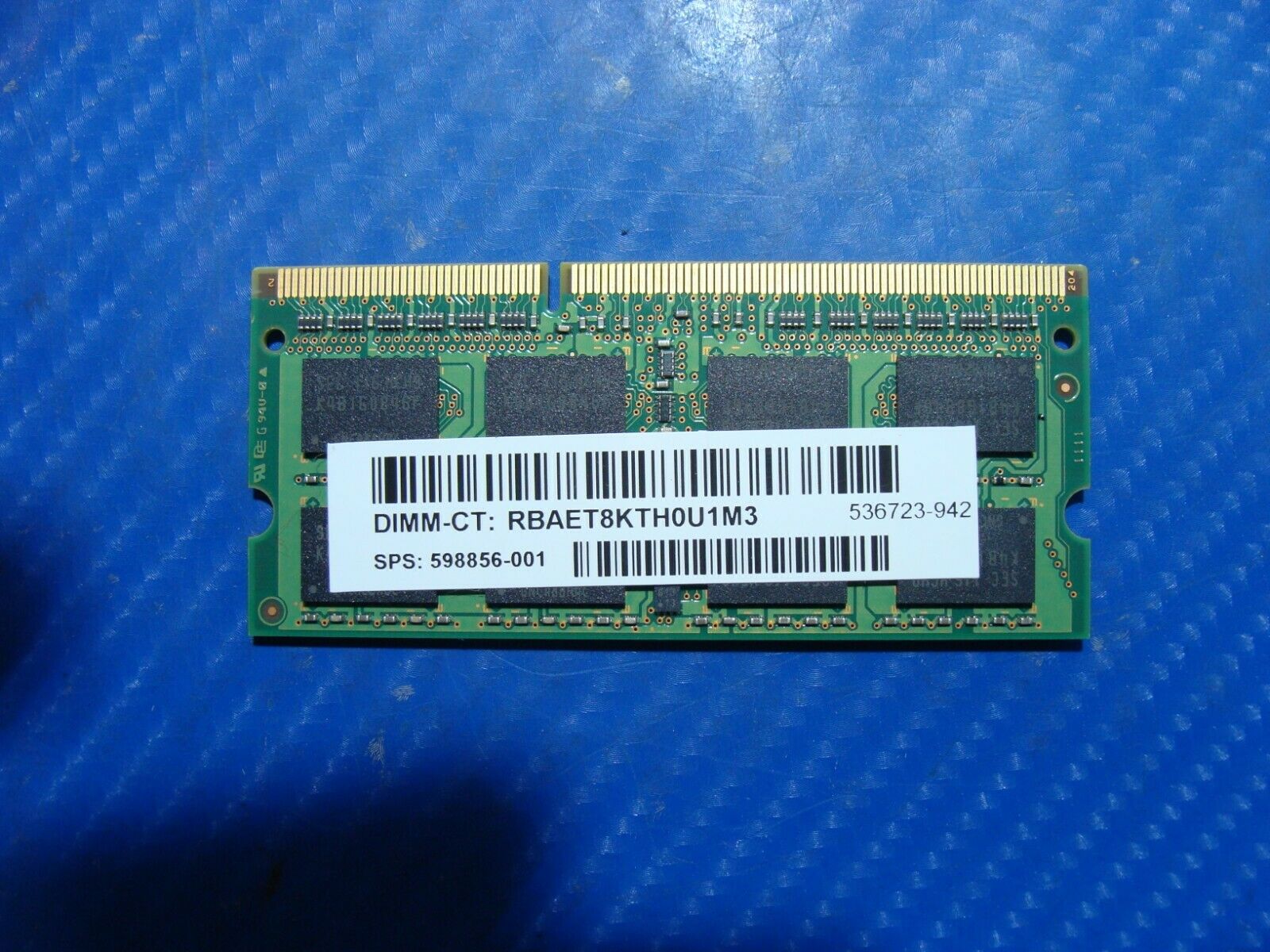 MacBook Pro A1286 Samsung 2GB 2Rx8 PC3-10600 SO-DIMM Memory RAM M471B5673FH0-CH9 Samsung