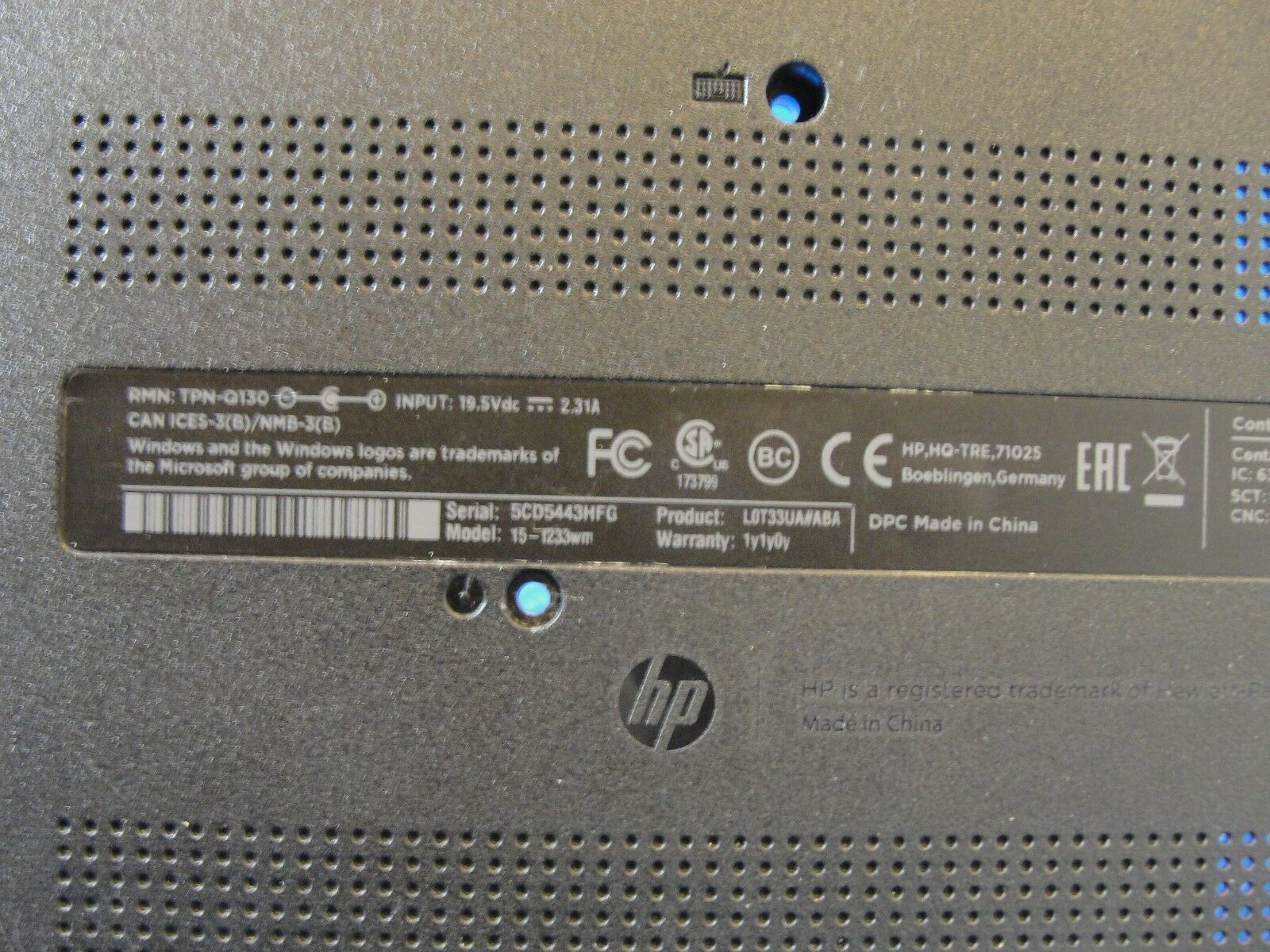 HP 15-f233wm 15.6