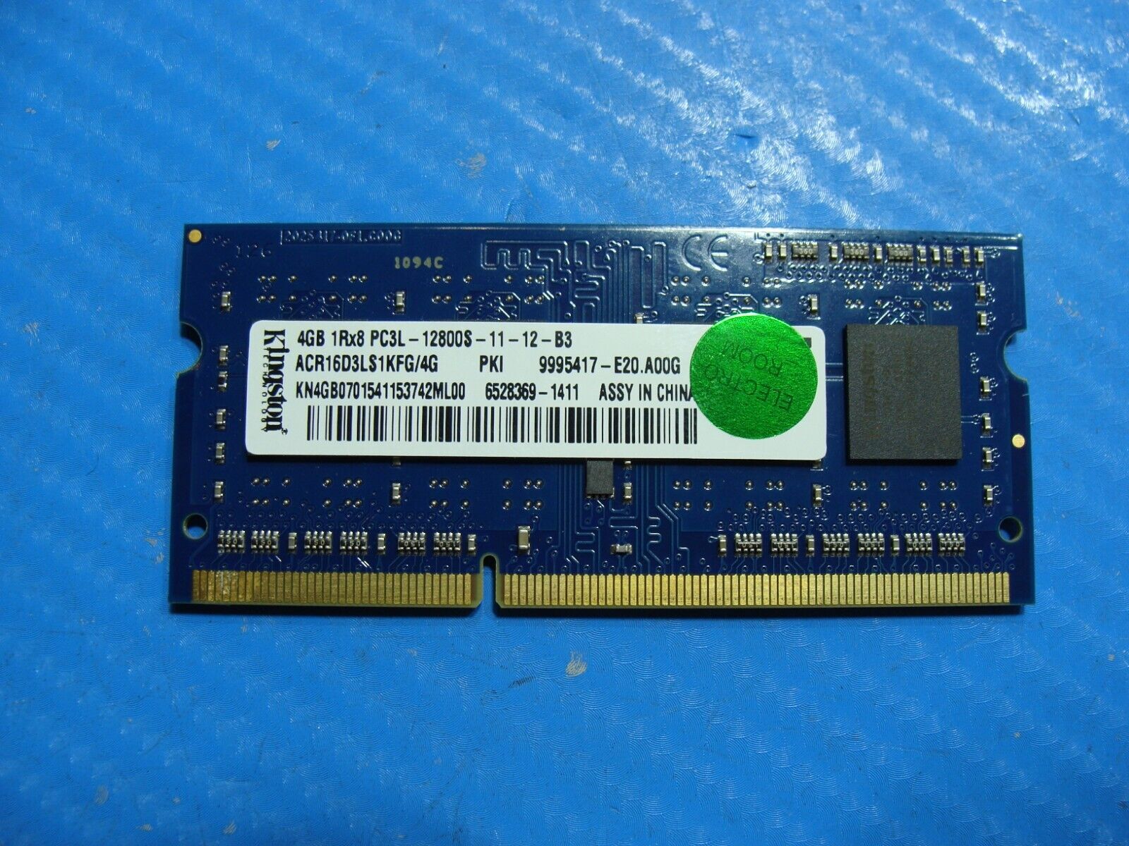Dell 3521 Kingston 4Gb 1Rx8 Memory Ram So-Dimm PC3L-12800S ACR16D3LS1KFG/4G