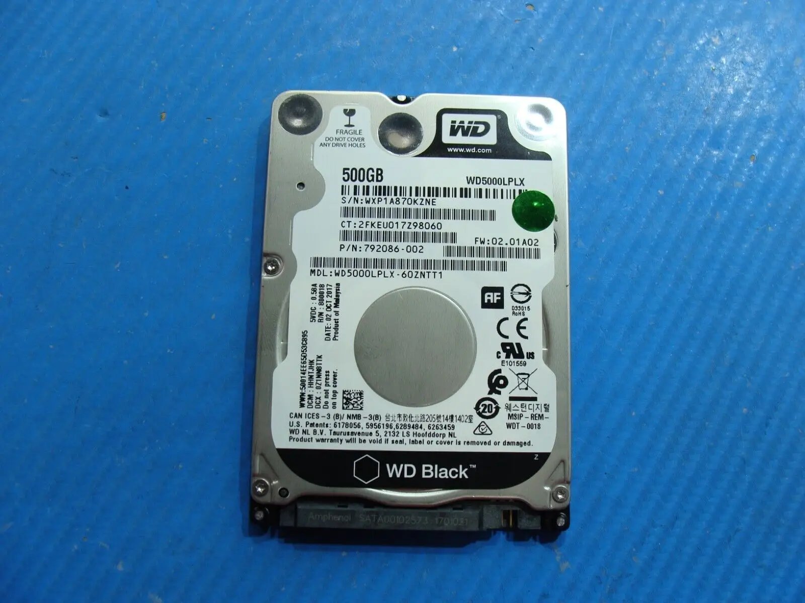 HP 450 G3 Western Digital 500GB SATA 2.5