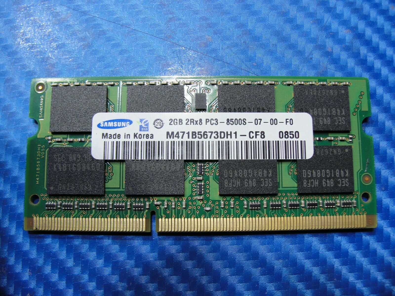 Apple A1286 Samsung 2GB 2Rx8 PC3-8500S SO-DIMM Memory RAM M471B5673DH1-CF8 Apple